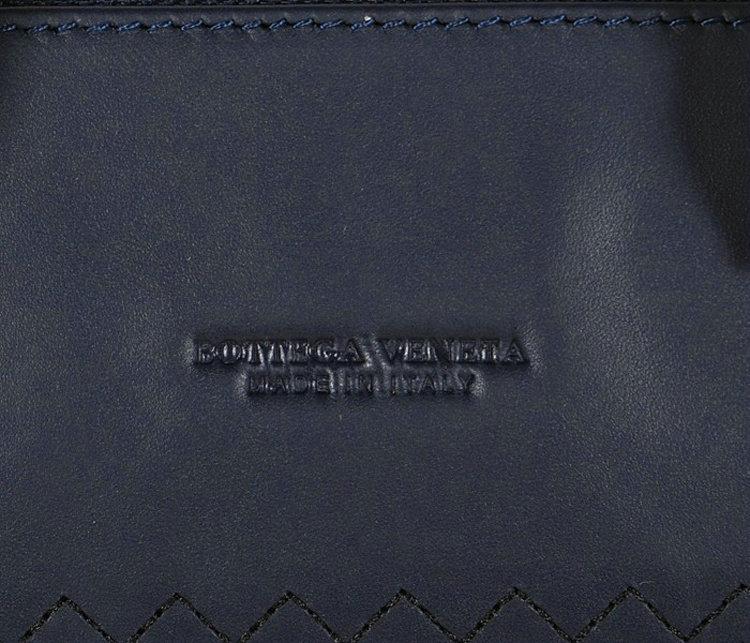 Bottega Veneta intrecciato VN tote 1153068-1 black&royalblue